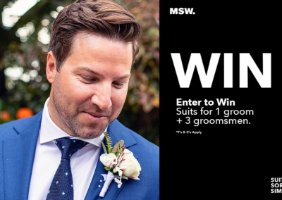 Mens Suit Warehouse- Melbourne 2022 Bridal Expo Competition
