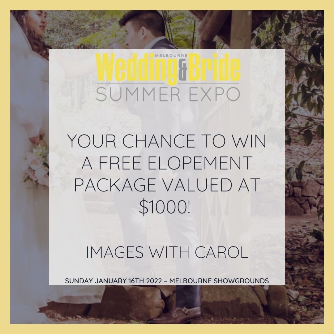 Melbourne Wedding and Bride Expo Competitions 2022- images with carol