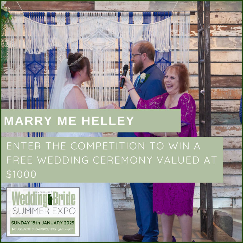 Marry Me Helley - 2023 Melbourne Wedding Expo Competition