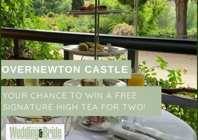 Overnewton Castle – Win a Free Signature High Tea Experience for 2