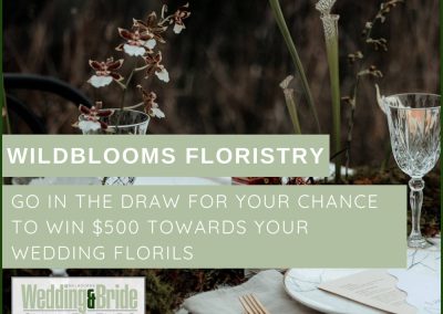 Wildblooms Floristry – Win a $500 Voucher for your Wedding Flowers