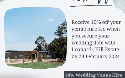 Leonard’s Hill Estate – 10% Off Venue Hire Fee
